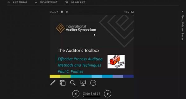 The Auditor’s Toolbox—Effective Process Auditing Methods and Techniques