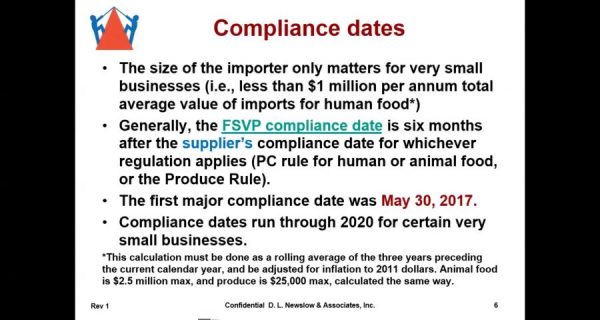 FSMA Foreign Supplier Verification Programs (A Global Perspective)