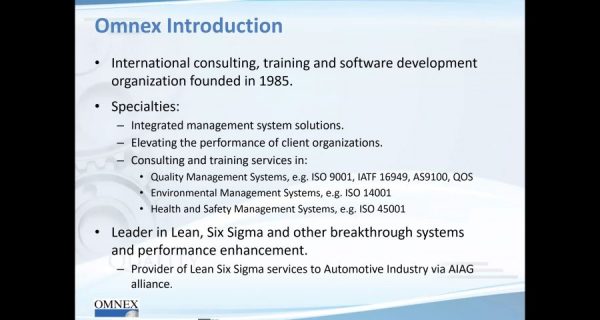 Integration and Standardization of Management Systems (Part 1 of 3)
